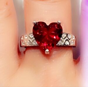 Ruby Sterling Silver Gemstone Ring